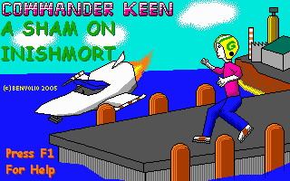 Title screen of A Sham On Inishmort.