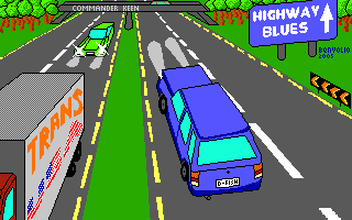 Title screen of Highway Blues.