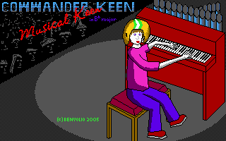 Title screen of Musical Keen.