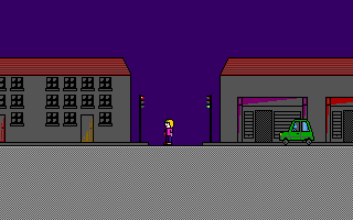 Keen stands at a street intersection